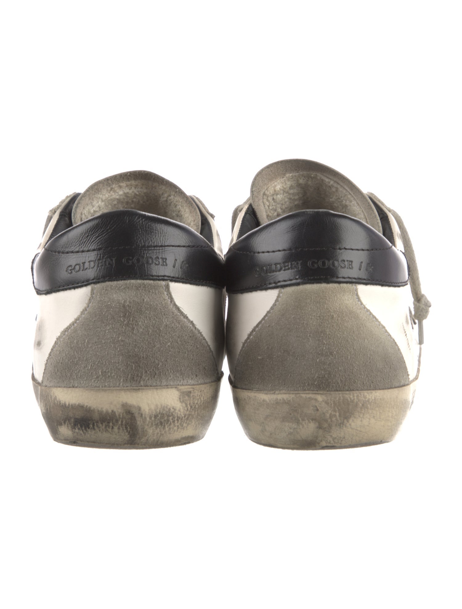 Golden Goose Leather Distressed Accents Sneakers